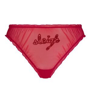 Women SKIMS Ultra Fine Mesh Rosette Bows Holiday Collection in Red Size Small